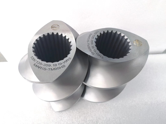 Δίδυμα στοιχεία βιδών εξωθητών βιδών Clextral EV145 για τα τρόφιμα indursty