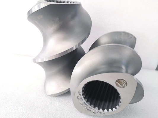 Δίδυμα στοιχεία βιδών εξωθητών βιδών Clextral EV145 για τα τρόφιμα indursty