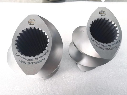 Δίδυμα στοιχεία βιδών εξωθητών βιδών Clextral EV145 για τα τρόφιμα indursty