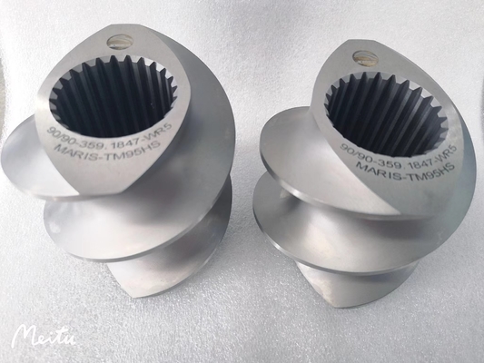 Δίδυμα στοιχεία βιδών εξωθητών βιδών Clextral EV145 για τα τρόφιμα indursty