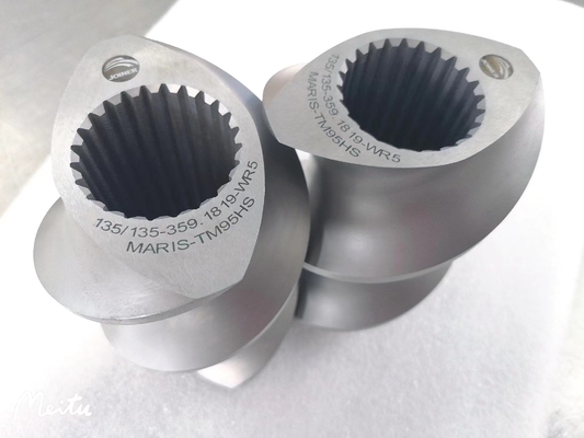 Πρότυπο 223 41CrAlMo7 38CrMoAl Twin Screw Counter Rotating Extruder για πετρέλαιο και απόδοση