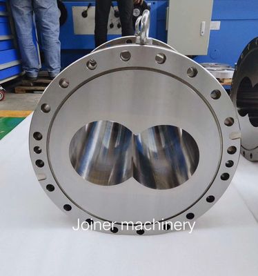 Ανθεκτικός κύλινδρος βαρελιών εξωθητών βιδών αντοχής δίδυμος για τη βιομηχανία τροφών τροφίμων