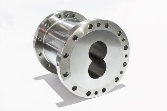 Ανθεκτικός κύλινδρος βαρελιών εξωθητών βιδών αντοχής δίδυμος για τη βιομηχανία τροφών τροφίμων