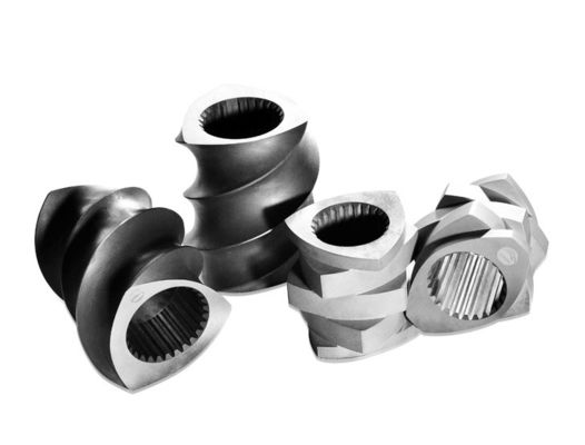 Διαχείριση CNC του ISO που επεξεργάζεται τα δίδυμα στοιχεία βιδών τμημάτων μερών μηχανών εξωθητών στη μηχανή