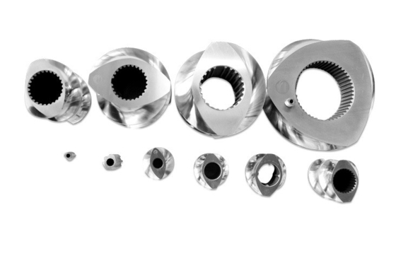 Πρότυπο 223 41CrAlMo7 38CrMoAl Twin Screw Counter Rotating Extruder για πετρέλαιο και απόδοση