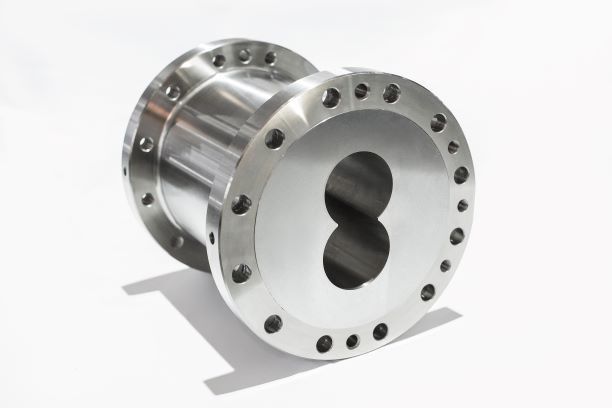 Ανθεκτικός κύλινδρος βαρελιών εξωθητών βιδών αντοχής δίδυμος για τη βιομηχανία τροφών τροφίμων