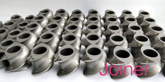 TEX65A δίδυμα στοιχεία βιδών εξωθητών βιδών που ζυμώνουν το φραγμό Φ15.6 - σειρά Φ430mm