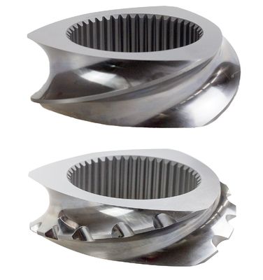 Σχεδιασμός εξαρτημάτων διπλού κοχλία εξωθητήρα διαμέτρου 15.6-400 mm και τεχνική υποστήριξη μέσω βίντεο